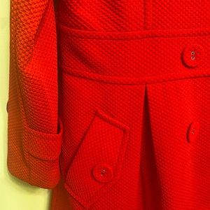 ❤️Radiant Red lightweight swing coat!